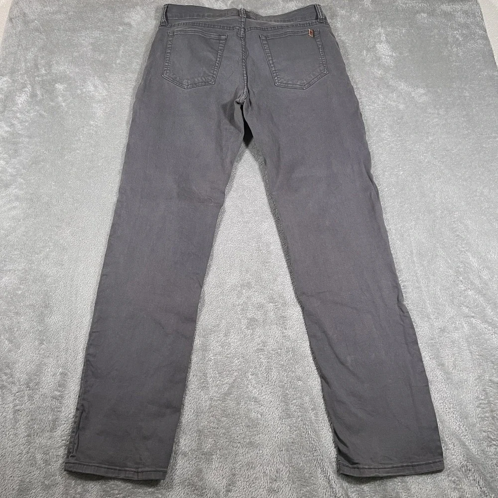 Joes Jeans Mens 34x33 Gray Slim Straight Pants Five Pocket Stretch Classic Style